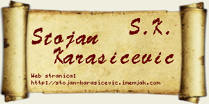 Stojan Karašićević vizit kartica